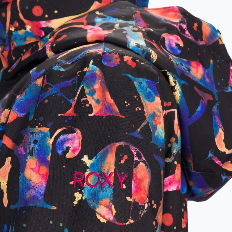 Dětská snowboardová bunda ROXY Jetty Girl 2021 true black magic carpet 3