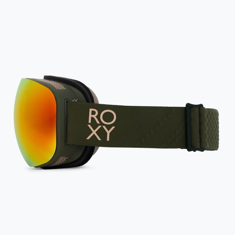 Dámské snowboardové brýle ROXY Popscreen Cluxe J 2021 burnt olive/sonar ml revo red 4