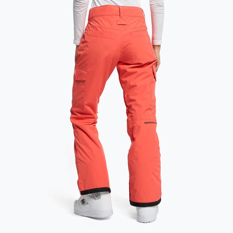 Dámské snowboardové kalhoty DC Nonchalant hot coral 4