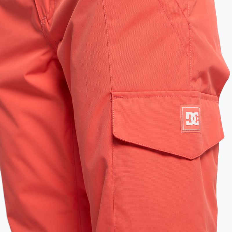 Dámské snowboardové kalhoty DC Nonchalant hot coral 5