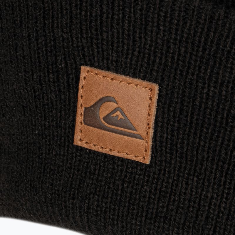 Pánská snowboardová čepice Quiksilver Brigade Beanie true black 4