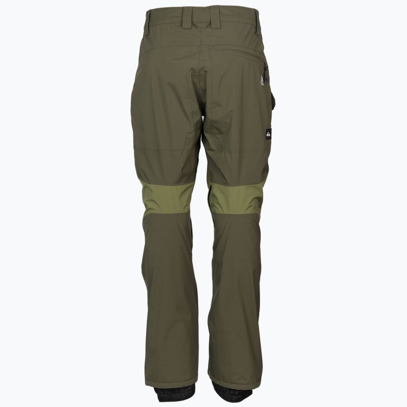 Pánské snowboardové kalhoty Quiksilver Tr Stretch zelené EQYTP03165 2