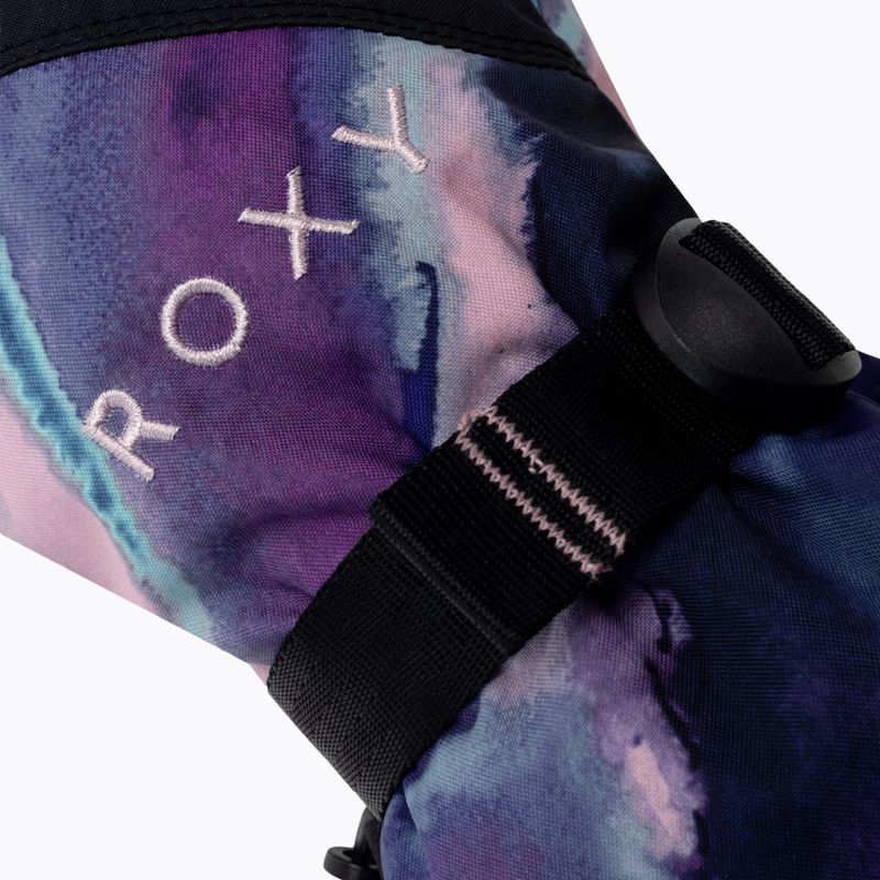 Dámské snowboardové rukavice ROXY Jetty 2021 niebieski/fioletowo/różowo/czarny 4