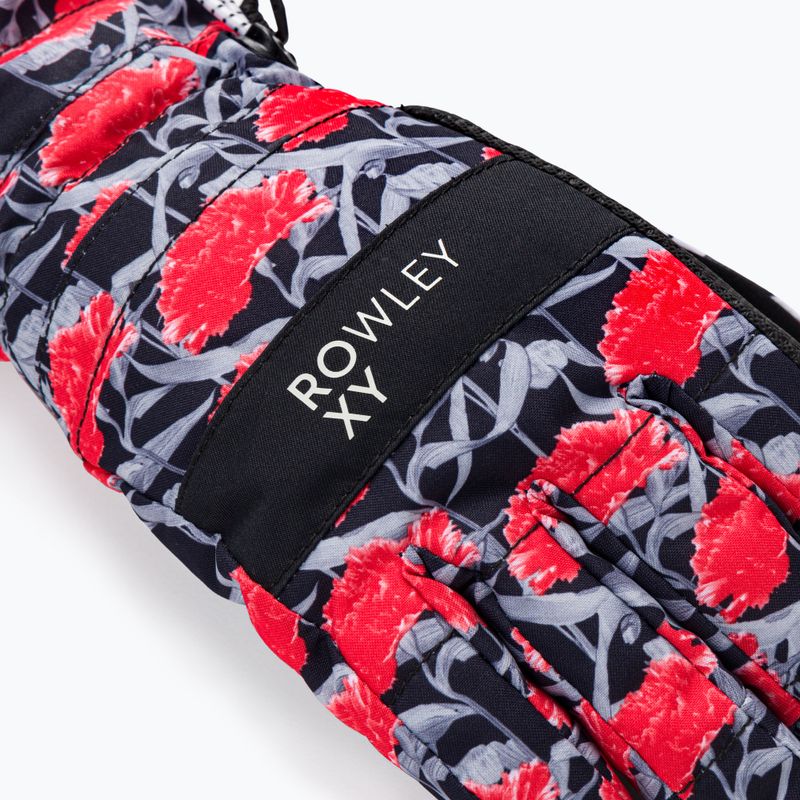 Dámské snowboardové rukavice ROXY Cynthia Rowley 2021 true black/white/red 4