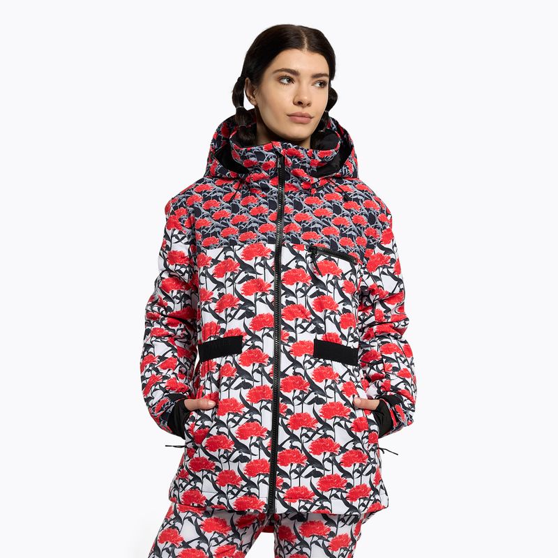 Dámská snowboardová bunda ROXY Rowley X Ski Parka 2021 bright white/white red