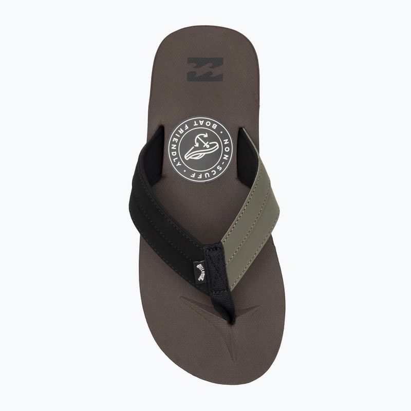 Pánské nazouváky Billabong All Day Impact chocolate MFOT1BAD-CHO 5