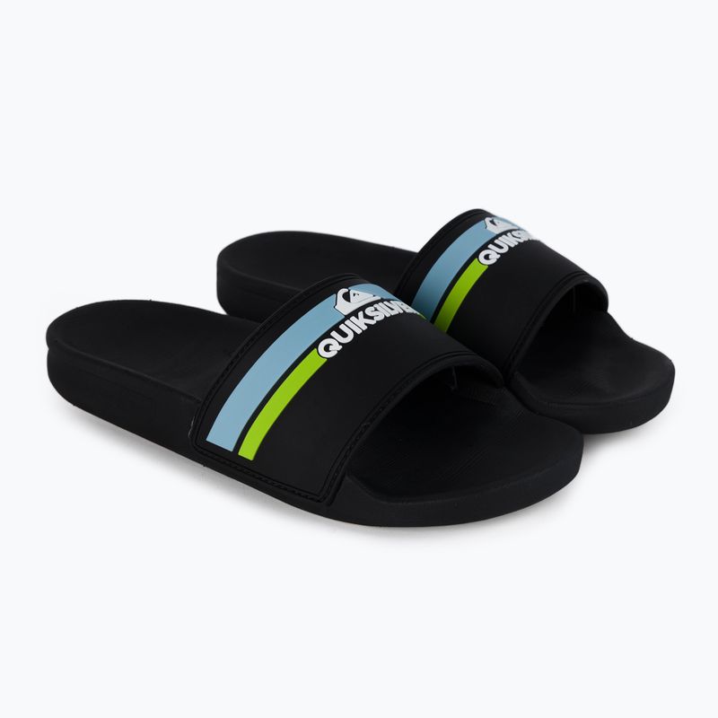 Dětské žabky Quiksilver Rivi Slide black/orange/blue 5