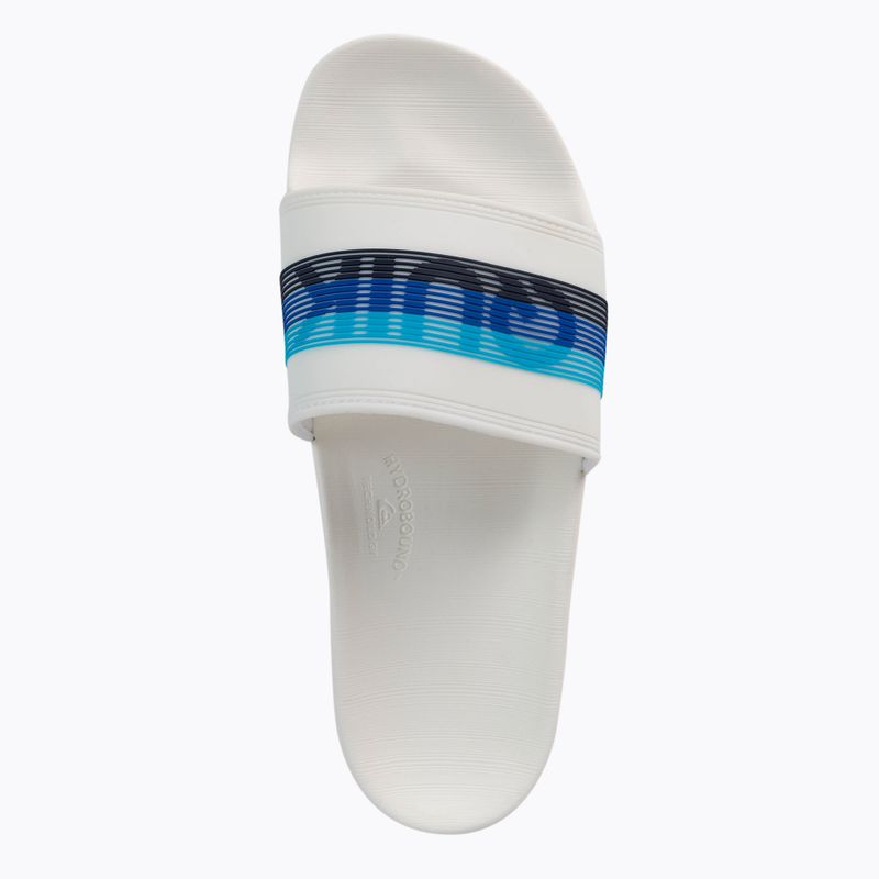 Pánské žabky Quiksilver Rivi Wordmark Slide white/white/blue 6