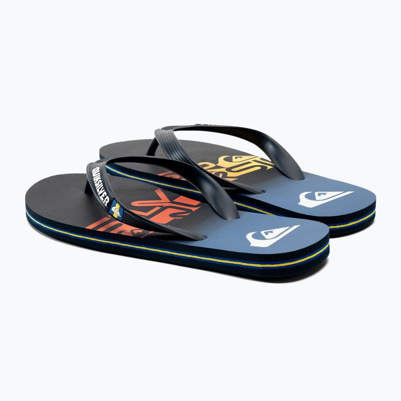 Quiksilver pánské žabky Molokai Art SNDL blue AQYL101264-BYJ1 3