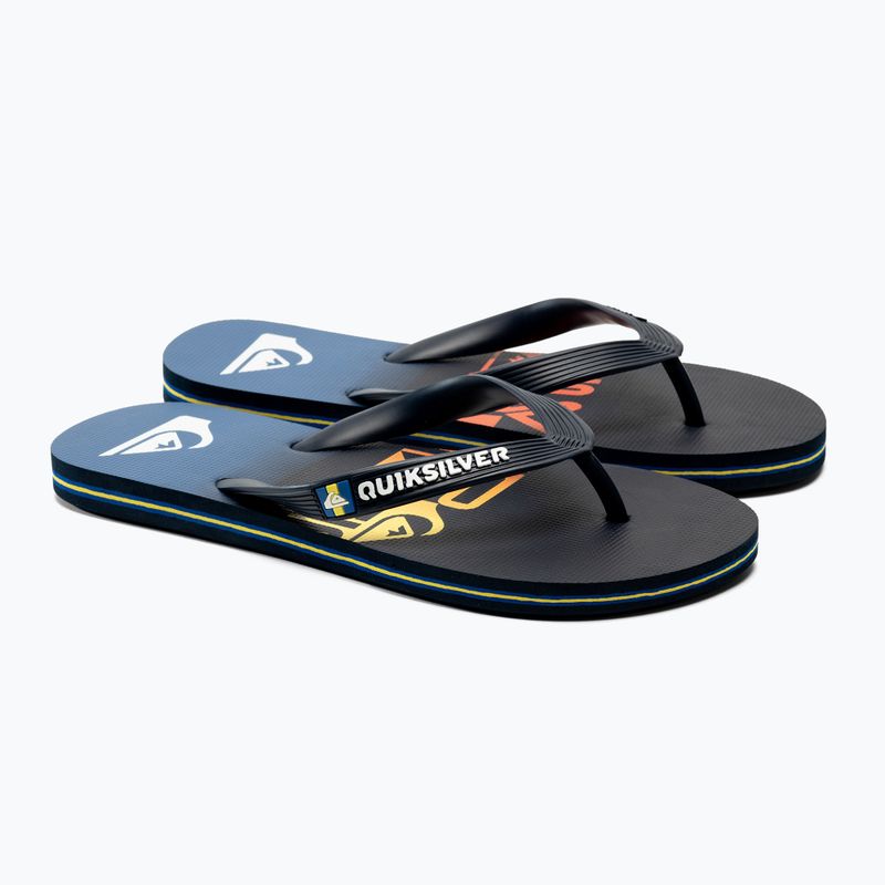 Quiksilver pánské žabky Molokai Art SNDL blue AQYL101264-BYJ1 5