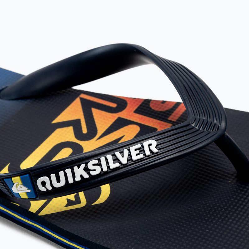 Quiksilver pánské žabky Molokai Art SNDL blue AQYL101264-BYJ1 7