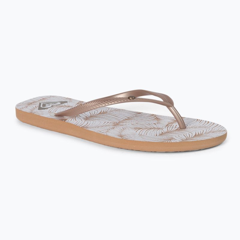 Dámské žabky ROXY Bermuda Print J 2021 white/tan
