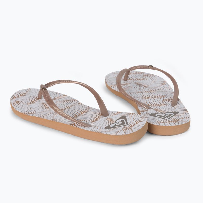 Dámské žabky ROXY Bermuda Print J 2021 white/tan 3