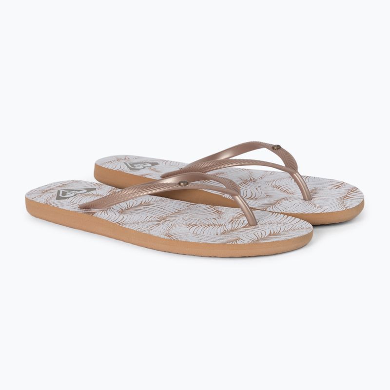 Dámské žabky ROXY Bermuda Print J 2021 white/tan 5