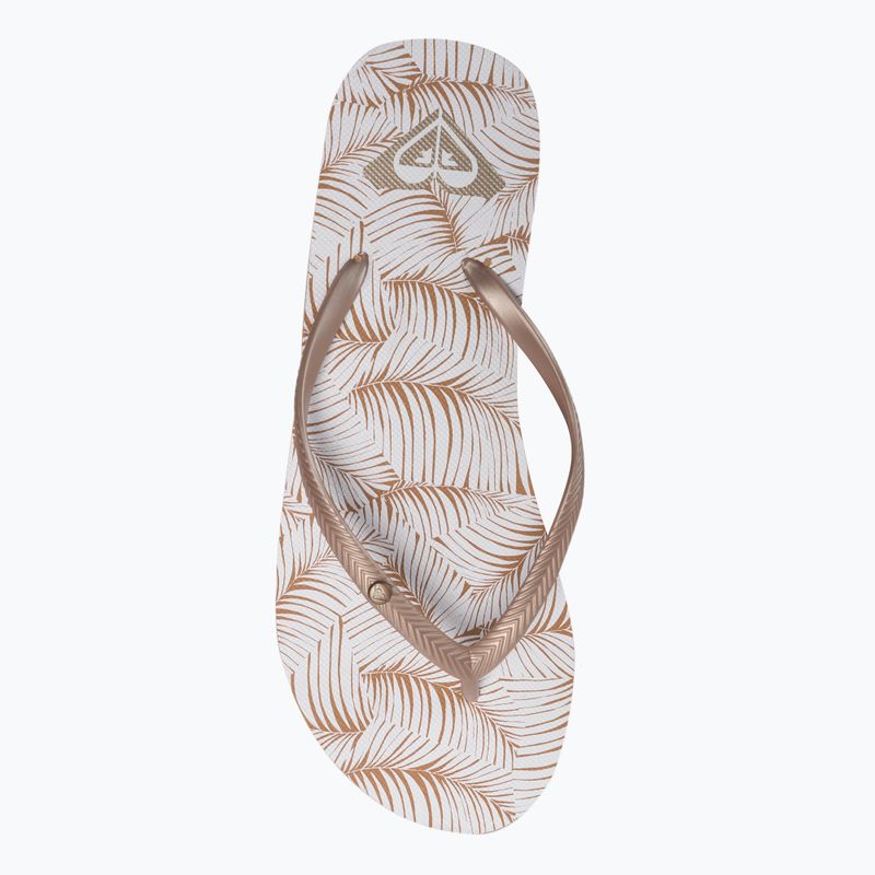 Dámské žabky ROXY Bermuda Print J 2021 white/tan 6