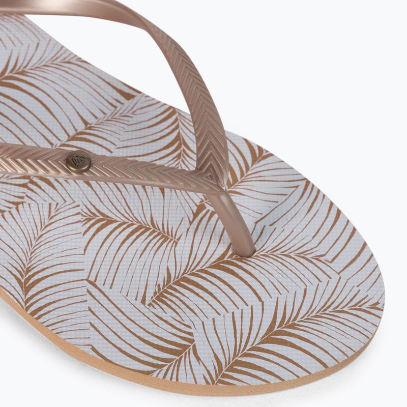 Dámské žabky ROXY Bermuda Print J 2021 white/tan 7