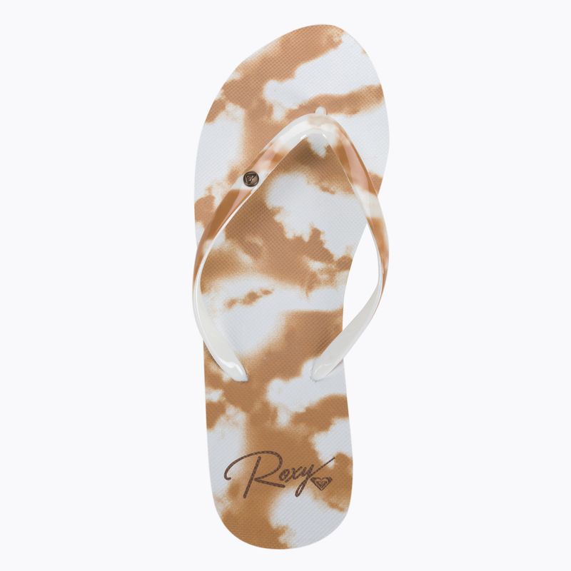 Dámské žabky ROXY Portofino III 2021 beige/white 6