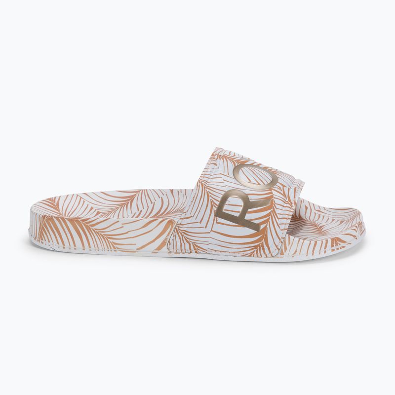 Dámské žabky ROXY Slippy Printed 2021 white/tan 2