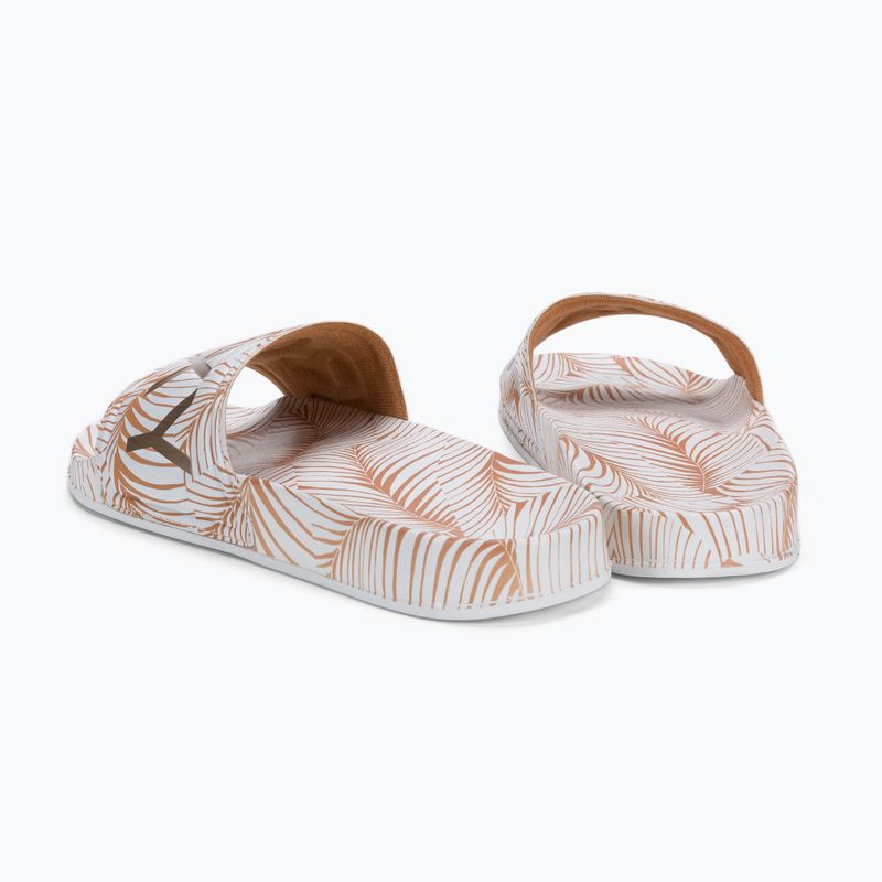 Dámské žabky ROXY Slippy Printed 2021 white/tan 3