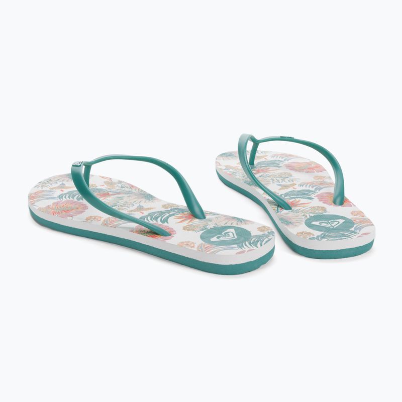 Dámské žabky ROXY To The Sea X 2021 white/aqua 3