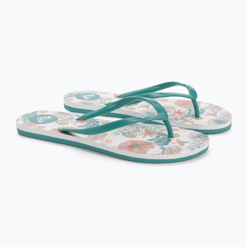 Dámské žabky ROXY To The Sea X 2021 white/aqua 5