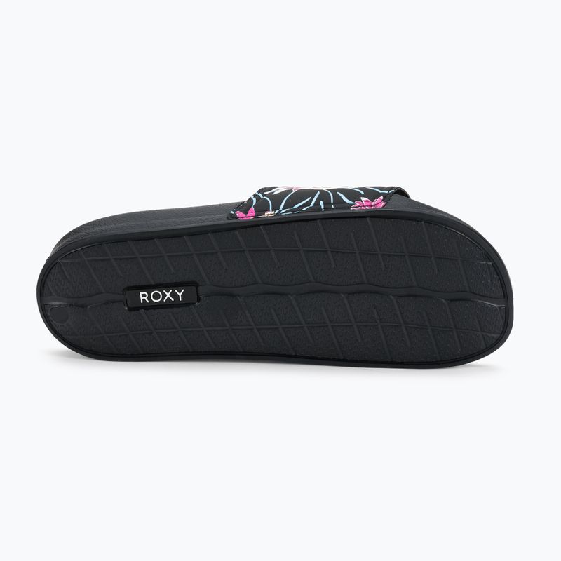 Dámské žabky ROXY Slippy II 2021 black/azela pink 4