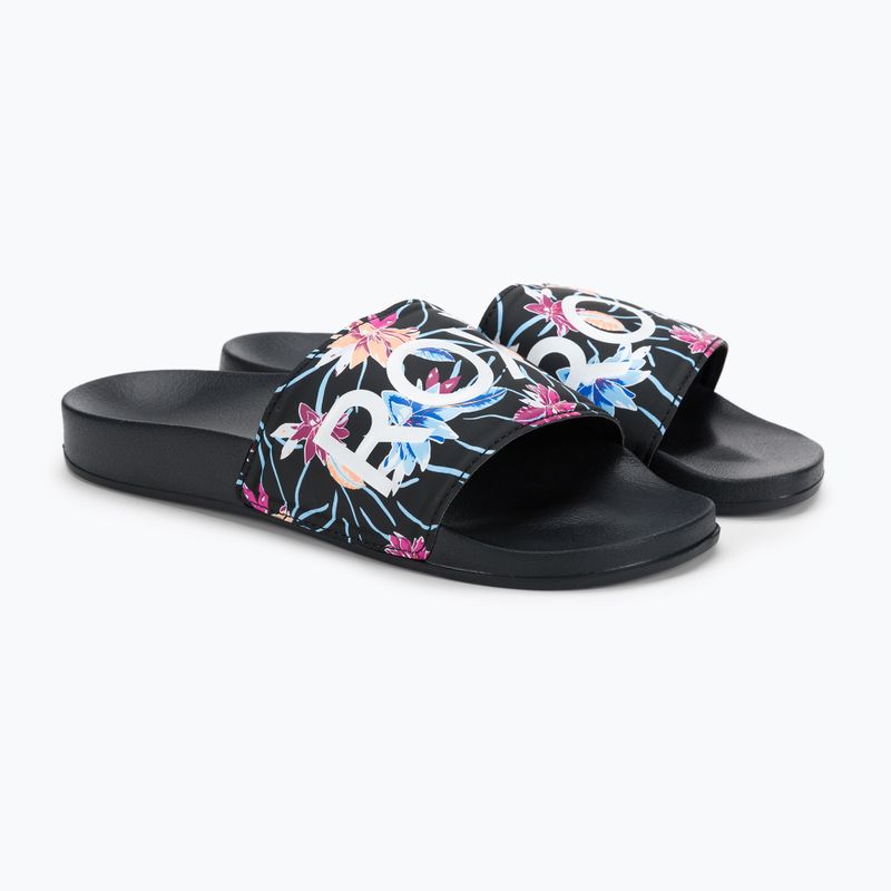 Dámské žabky ROXY Slippy II 2021 black/azela pink 5