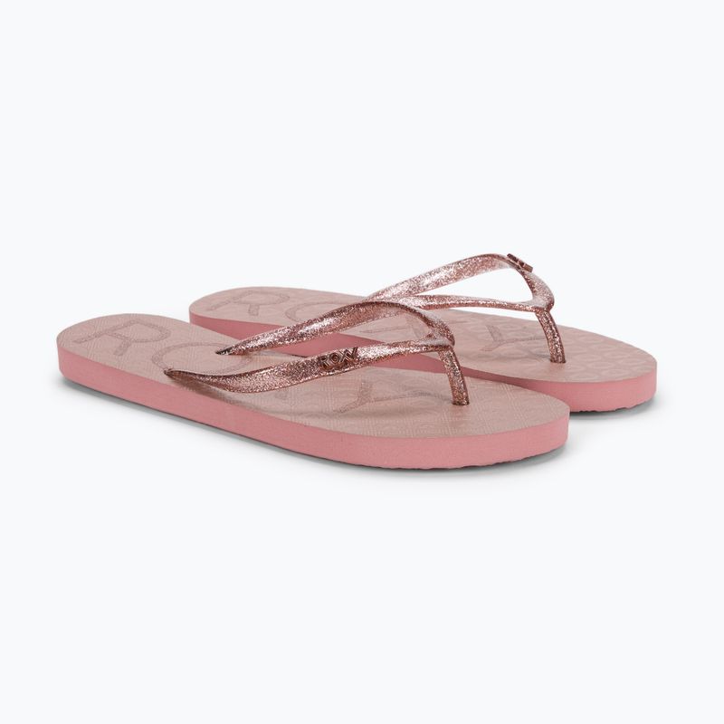 Dámské žabky ROXY Viva Sparkle 2021 rose gold 5