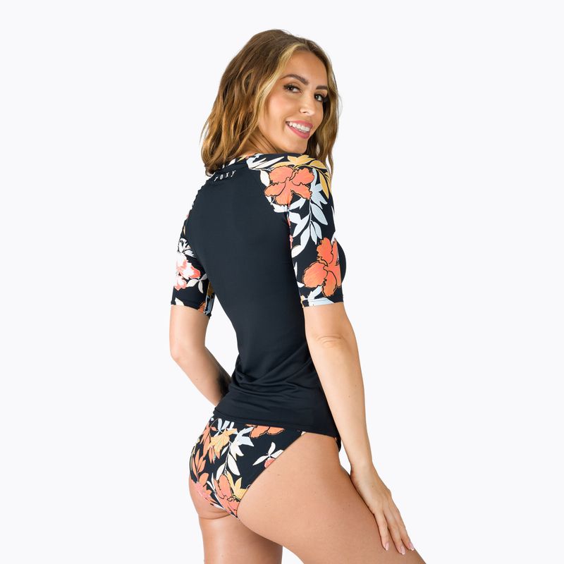 Dámské plavecké tričko ROXY Beach Classics 2021 anthracite/island vibes 3