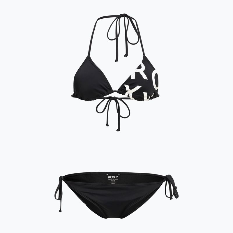 Dámské dvoudílné plavky ROXY Beach Classics Tie Side anthracite