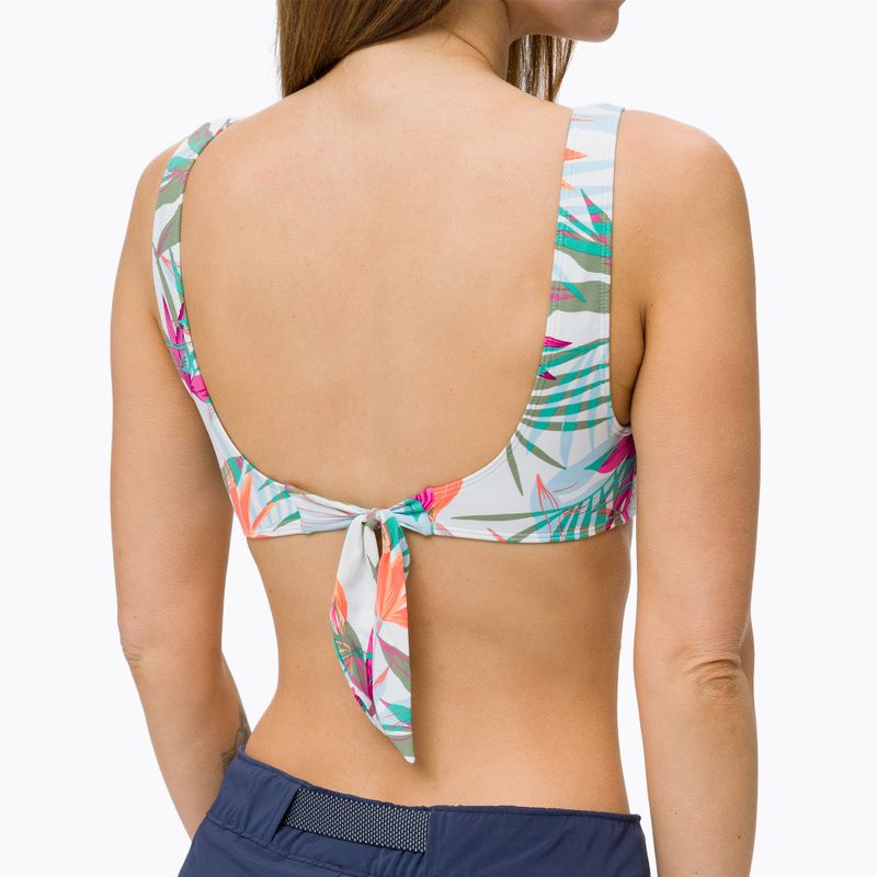 Horní díl plavek ROXY Beach Classics Elongated Triangle 2021 bright white/floral of paradis 3