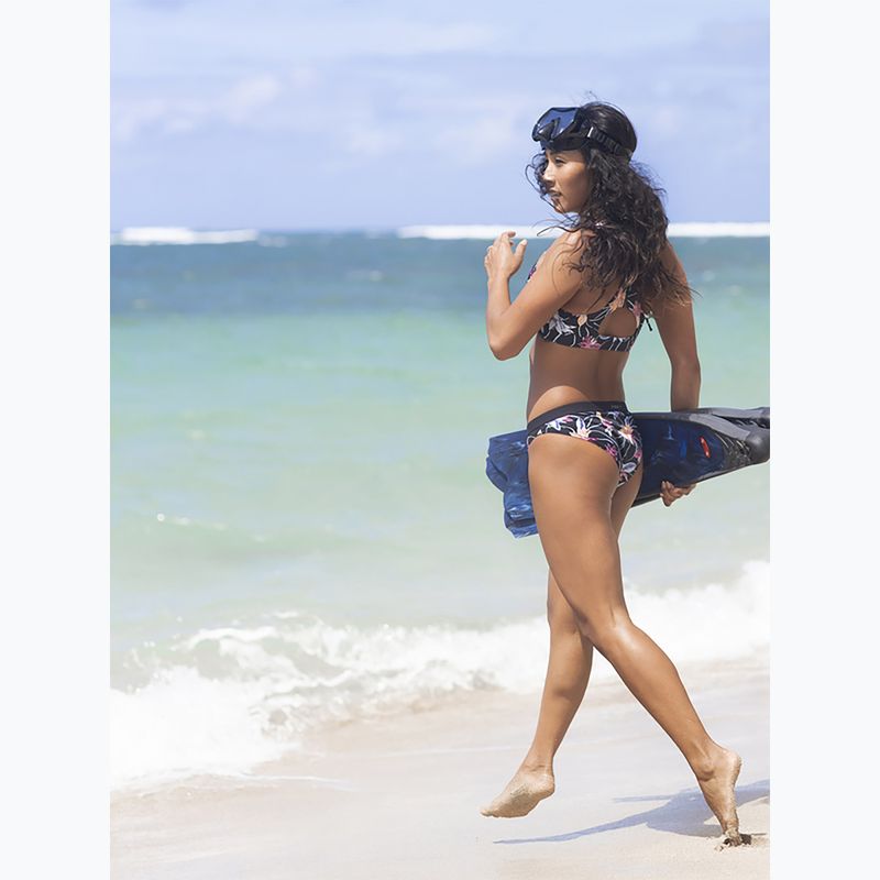 Spodní díl plavek ROXY Active 2021 anthracite/floral flow 6