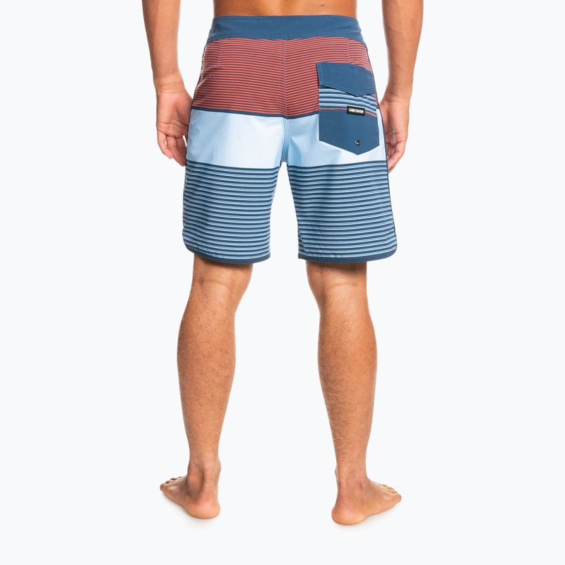 Quiksilver Surfsilk Tijuana 18' pánské plavecké šortky modro-oranžové EQYBS04651-BSN6 6