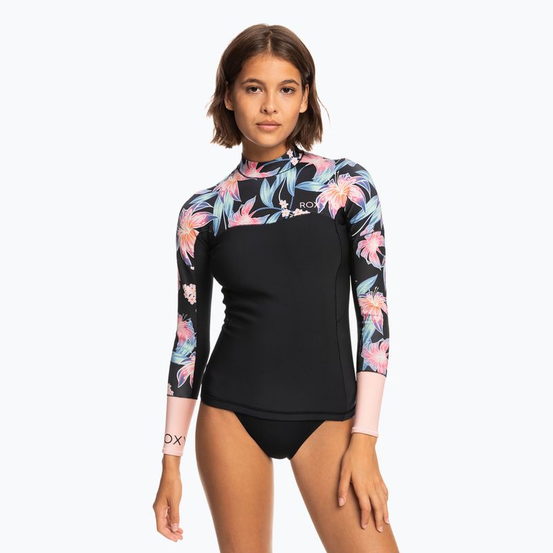 Dámský plavecký neopren  ROXY 1 mm Swell Series anthracite paradise found s