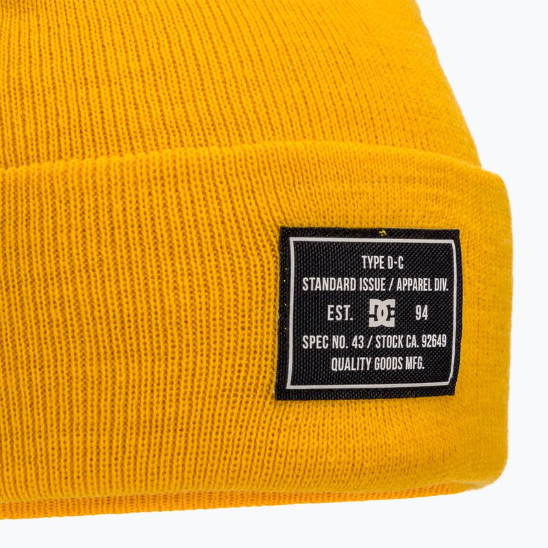 Pánská zimní čepice DC Label old gold 3
