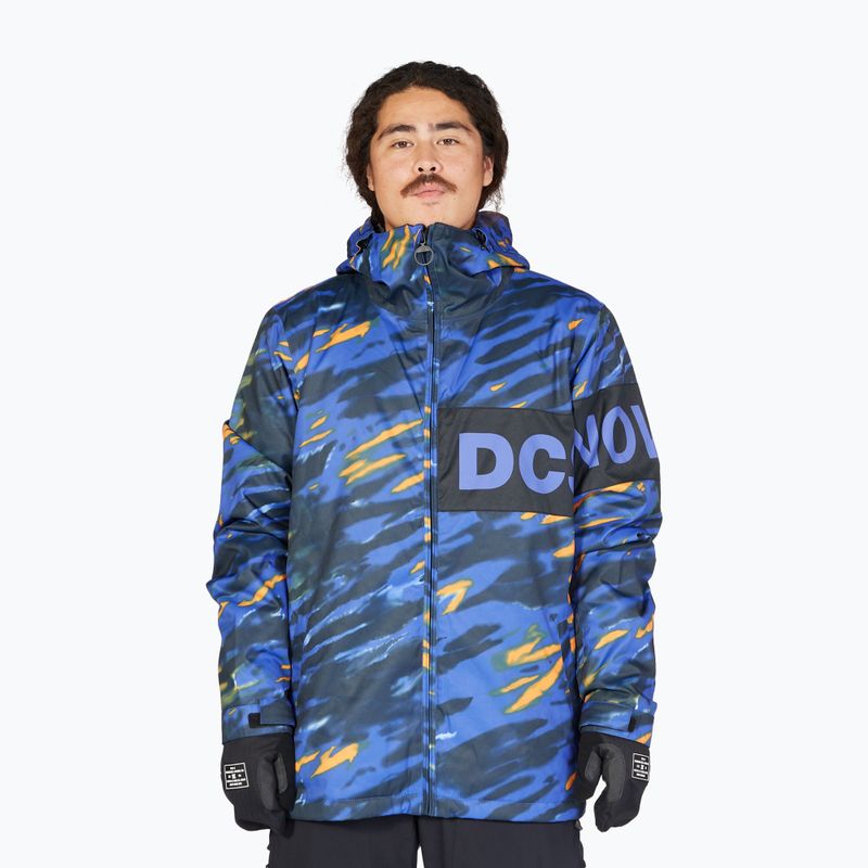 Pánská snowboardová bunda DC Propaganda angled tie dye royal blue