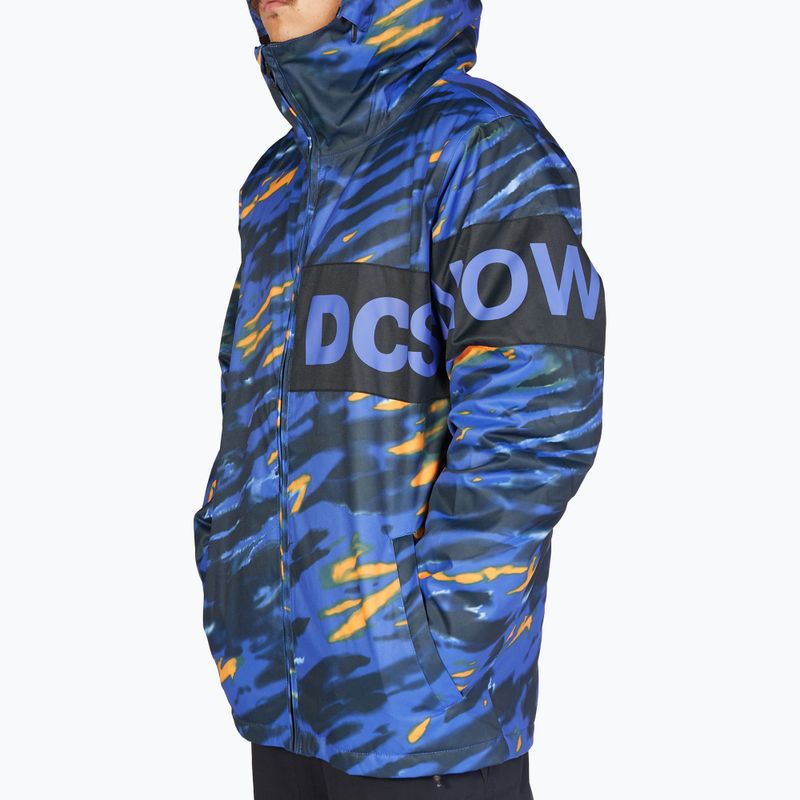 Pánská snowboardová bunda DC Propaganda angled tie dye royal blue 5