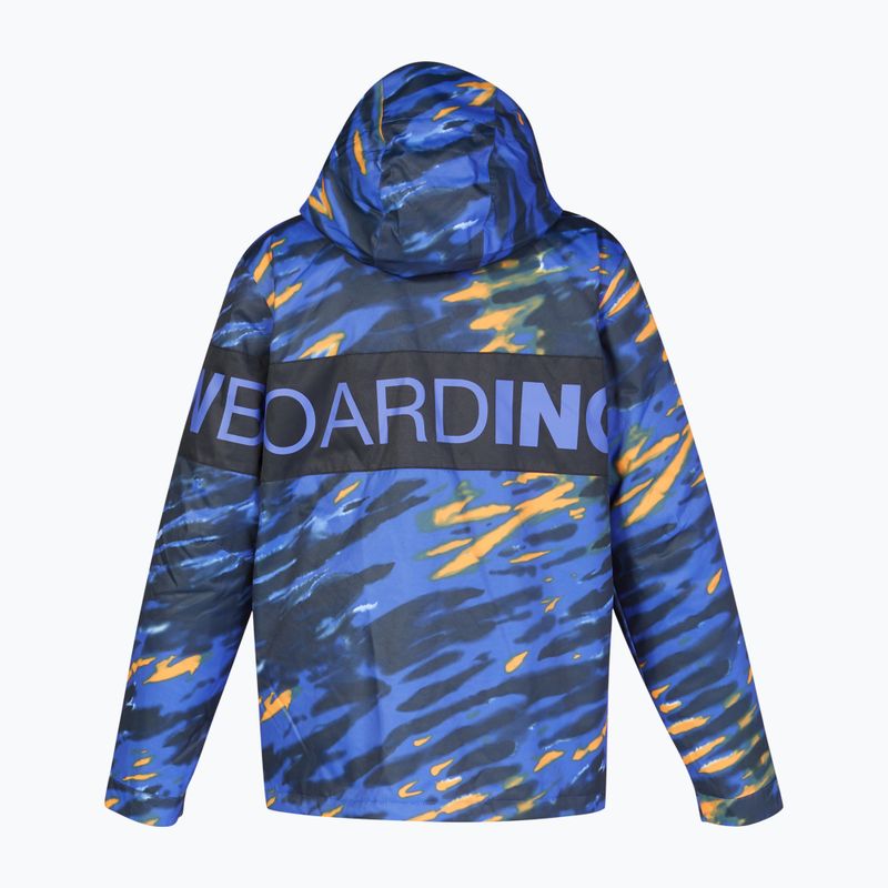 Pánská snowboardová bunda DC Propaganda angled tie dye royal blue 10