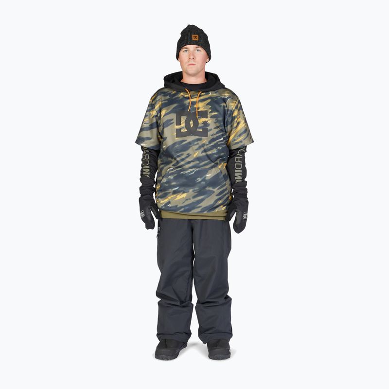 Pánská snowboardová mikina DC Dryden angled tie dye ivy green 2