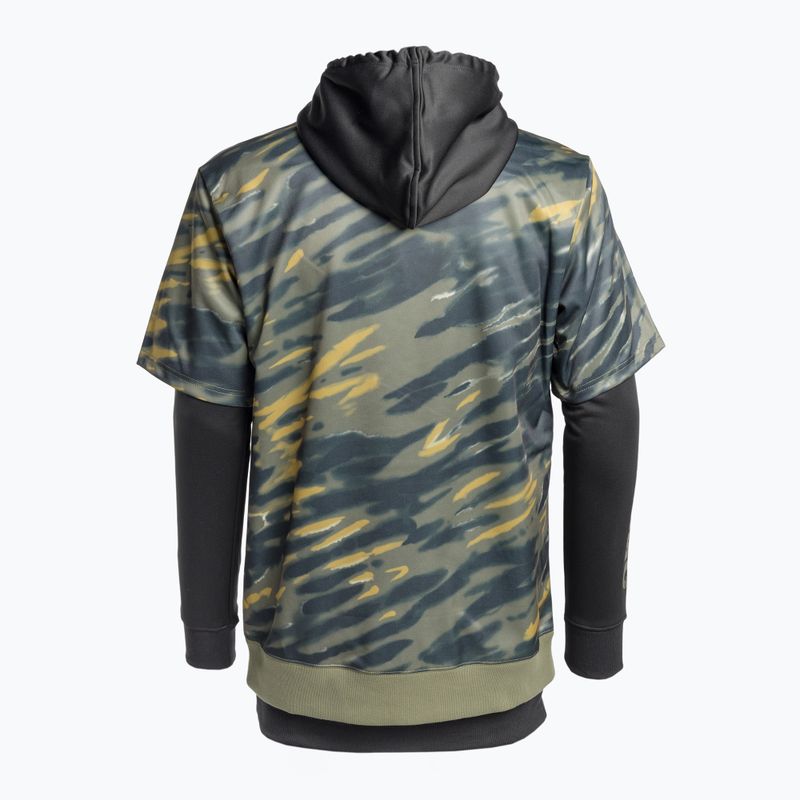Pánská snowboardová mikina DC Dryden angled tie dye ivy green 8