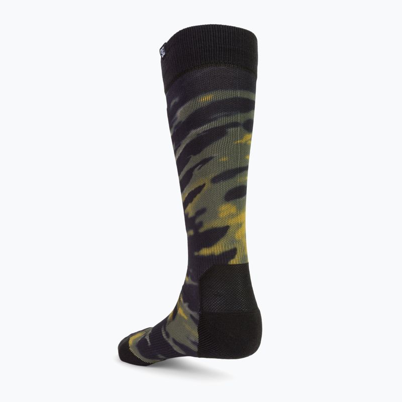 Pánské ponožky na snowboard DC Sanctioned angled tie dye ivy green 2
