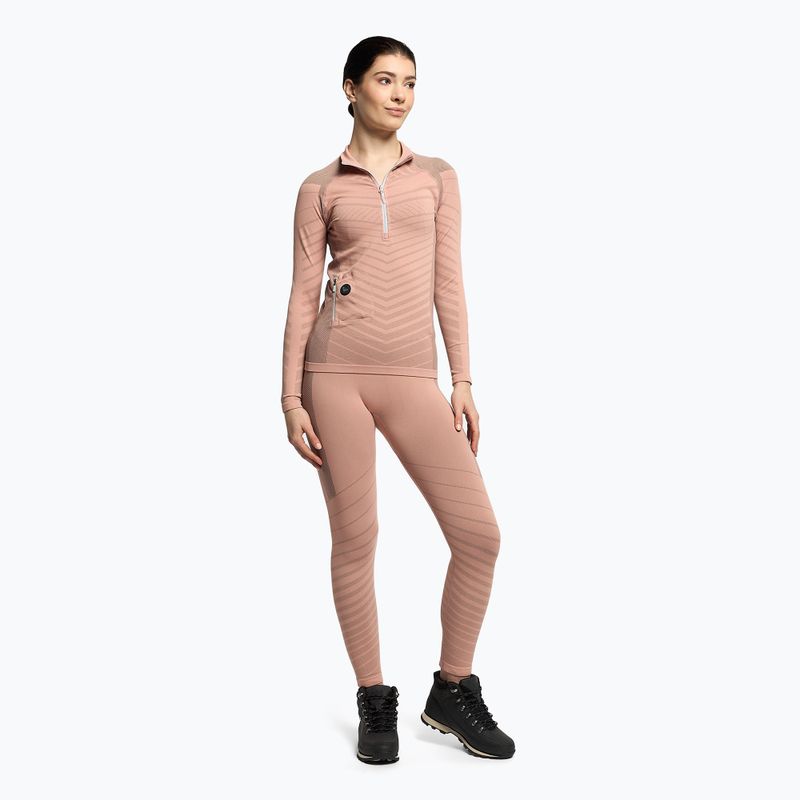Dámská termoakční mikina ROXY Base Layer Top Warmlink gray violet 2