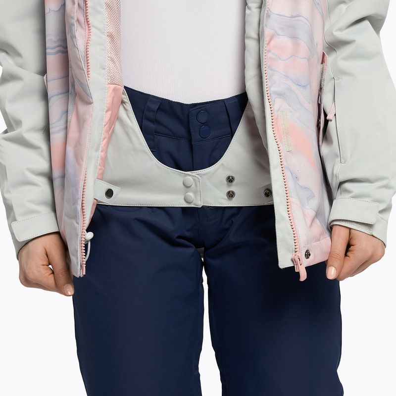 Dámská snowboardová bunda ROXY Jetty Block 2021 gray violet marble 12