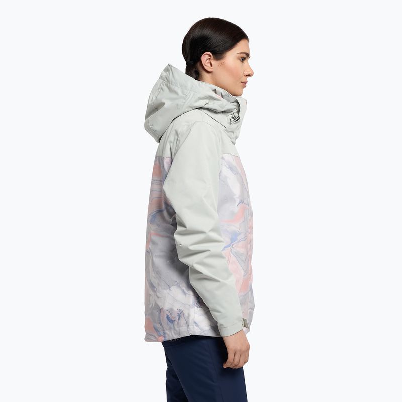 Dámská snowboardová bunda ROXY Jetty Block 2021 gray violet marble 3