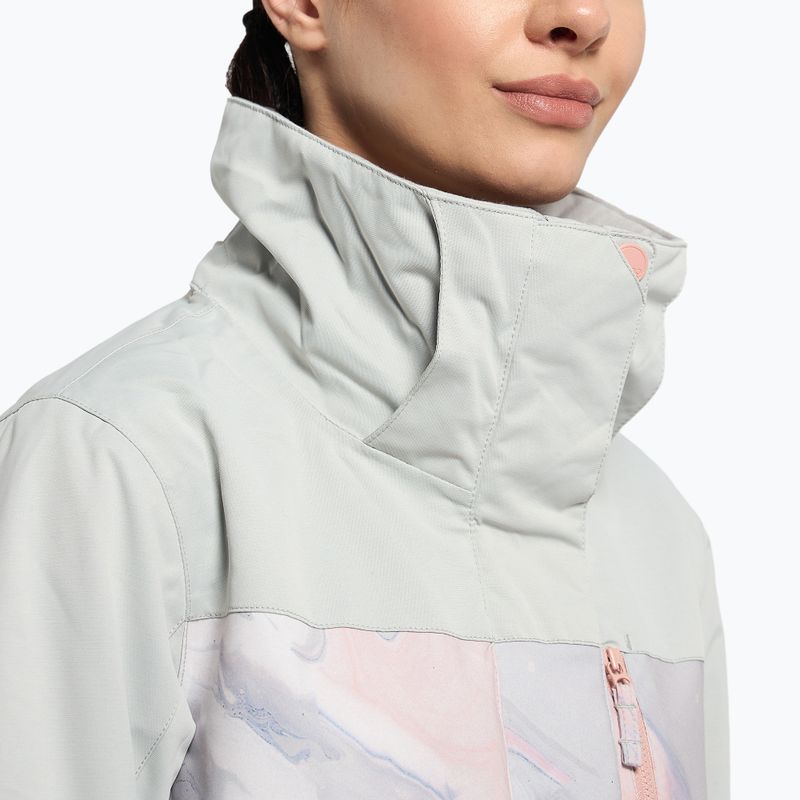 Dámská snowboardová bunda ROXY Jetty Block 2021 gray violet marble 6