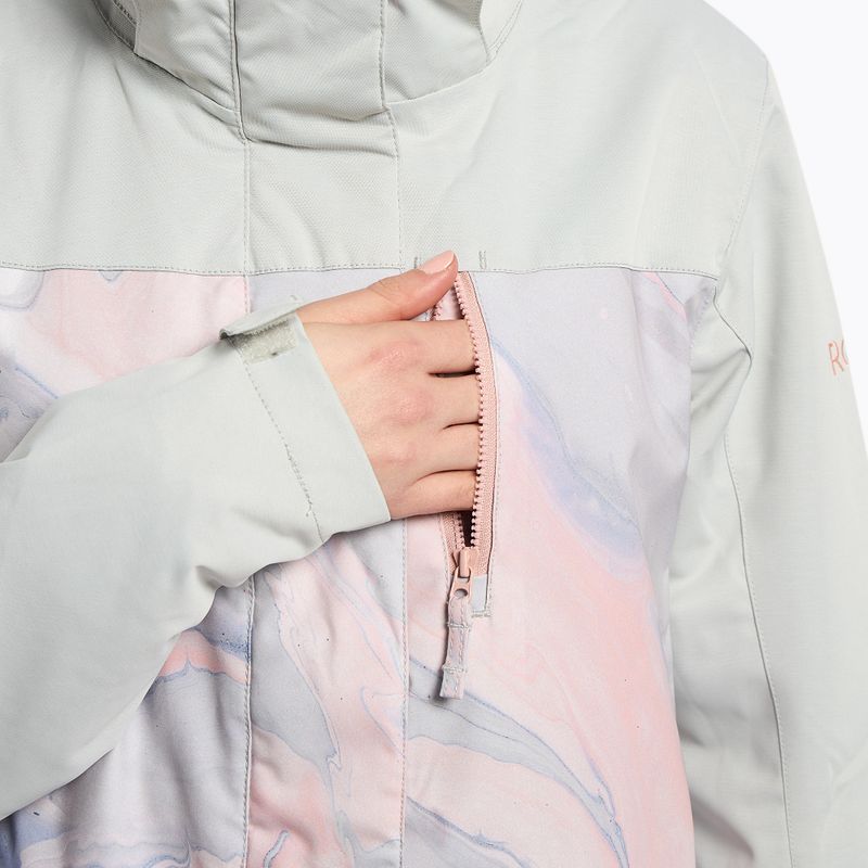 Dámská snowboardová bunda ROXY Jetty Block 2021 gray violet marble 8