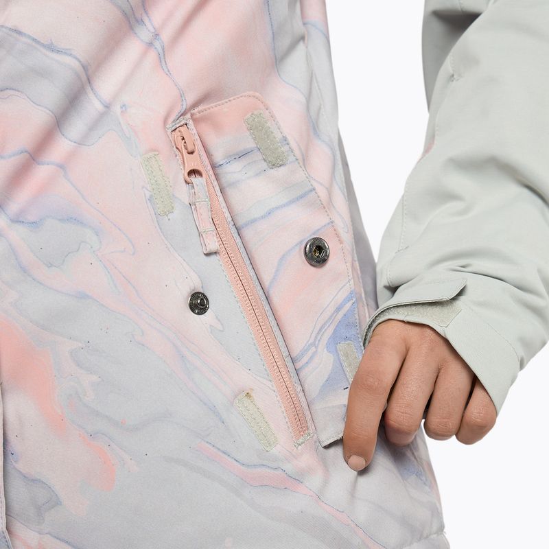 Dámská snowboardová bunda ROXY Jetty Block 2021 gray violet marble 9