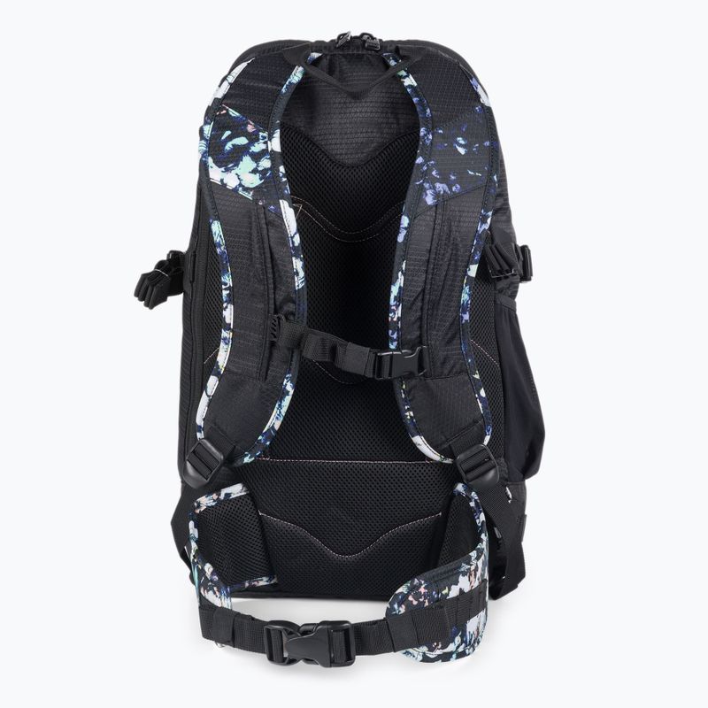 Dámský batoh na snowboard ROXY Tribute 2021 true black black flowers 3