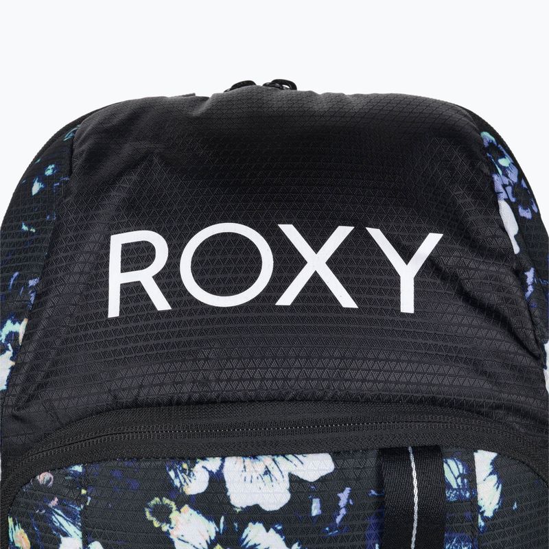 Dámský batoh na snowboard ROXY Tribute 2021 true black black flowers 4