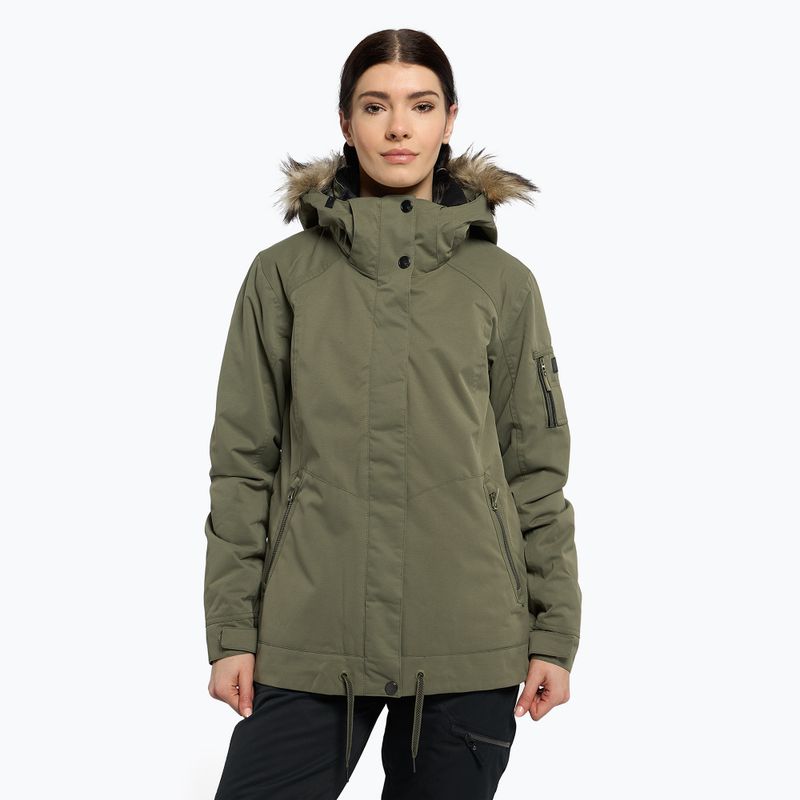 Dámská snowboardová bunda ROXY Meade 2021 deep lichen green